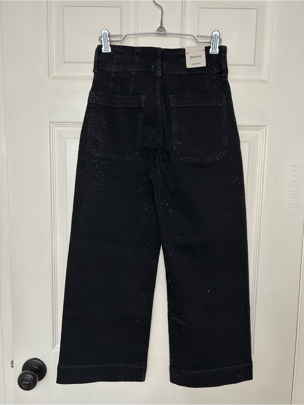 Maeve Colette Sparkle High-Rise Wide-Leg Cropped Jeans - Picture 12 of 16
